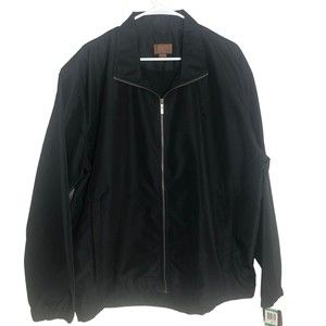 NWT Tasso Elba Golf Mens Size Large Black Stow Away Packable Jacket